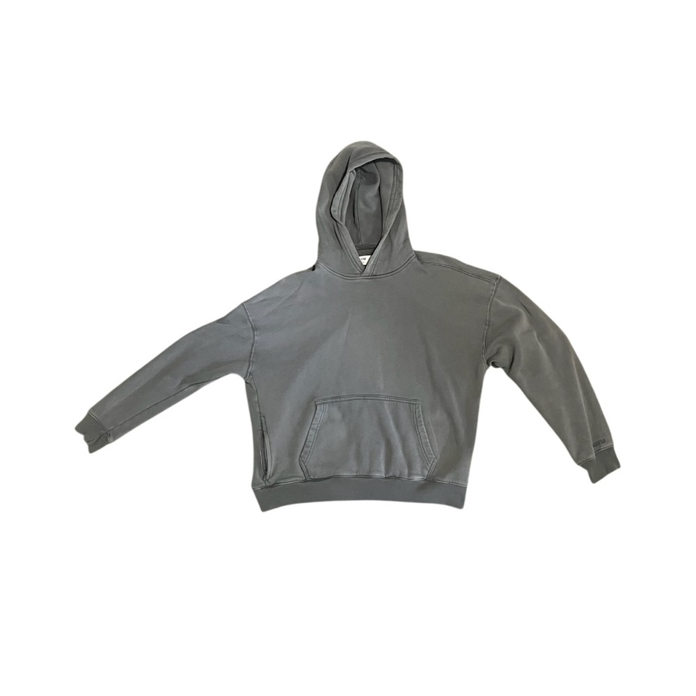 Hollister boxy hoodie in grey wash